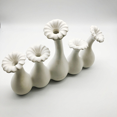 Ваза керамика сет 071 белый 290х70х200мм Artpole