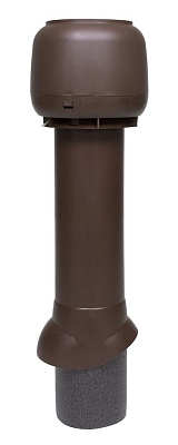 Вентиляционный выход с изоляцией + колпак (125/160/700) коричневый Vilpe