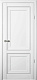 Дверь межкомнатная глухая Прадо молдинг серебро (80х200см) Белый