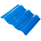 Поликарбонат Профилированный Монолитный 1050х2000х0,8 Синий  