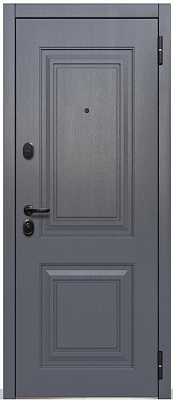 Дверь входная Виктория МДФ/МДФ 860 Правая Ясень графит/Эмаль белый
