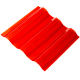 Поликарбонат Профилированный Монолитный 1050х2000х0,8 Красный  