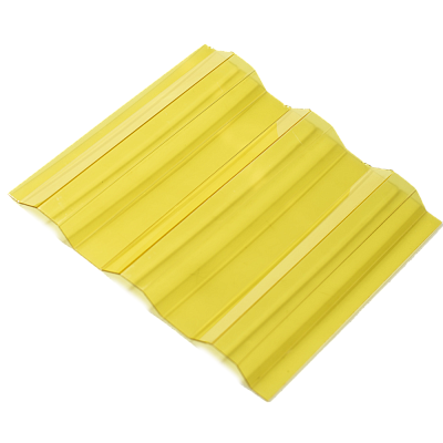 Поликарбонат Профилированный Монолитный 1050х2000х0,8 Желтый  