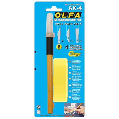 Набор нож с лезвиями 8мм - OLFA OL-AK-4