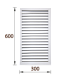 Радиаторная решетка Ясень серый (600х300мм) IDEAL